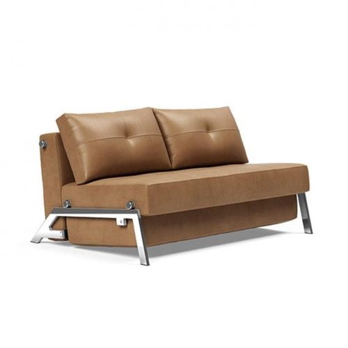 Innovation Living Canap Design Cubed 02 Chrome Convertible 200*140 Cm Coloris Faunal Brown