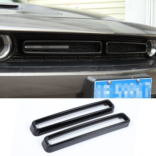 Inserts De Calandre Avant Pour Dodge Challenger, Garniture Dcorative, Noir, Bleu, Rouge, Jaune, Couvercle, 2015, 2016, 2017, 2018, 2019, 2020, 2 Pices