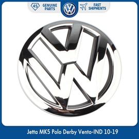 DENS Emblème pour Voiture Logo Volkswagen 120mm de Diamètre Couleur Chrome 