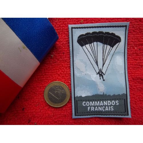 Insigne Tissu Patch cusson Commando Parachutiste Franais (Neuf) N2