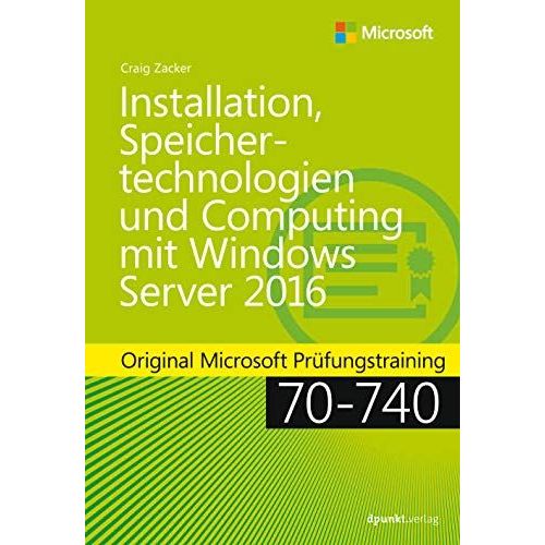 Installation, Speichertechnologien Und Computing Mit Windows Server 2016    Format Reli 