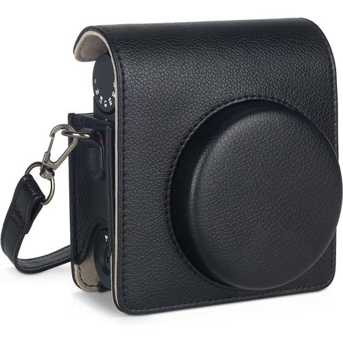 Instant Mini 99 Camera Protective Case,Carrying Bag Compatible with Fujifilm Instax Mini 99 PU Leather Case with Adjustable Shoulder Strap,Black,camera case
