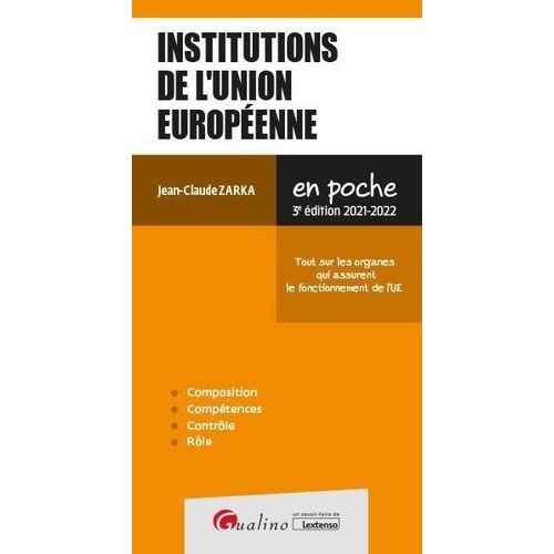 Institutions De L'union Europenne    Format Poche 