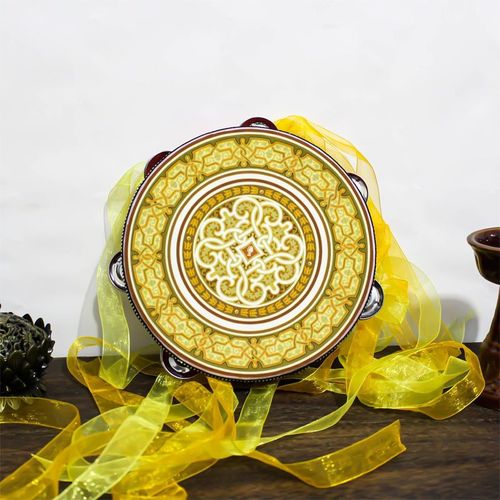 Instruments De Musique Ethniques Pour Enfants,Tambour  Main Dunhuang,Performance Sur Scne,Style Chinois Classique,Impression De Motifs Vintage,6 Po #R