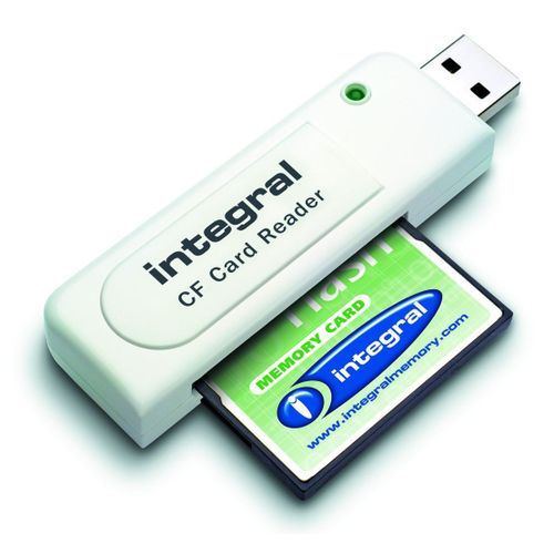 Integral USB 2.0 Single Slot CF Reader - Lecteur de carte (CF I, CF II)