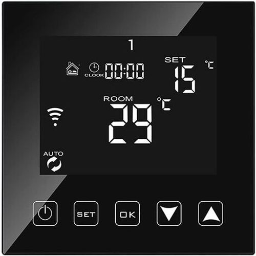 Intelligent Thermostat WiFi Connecté pour Chaudiere gaz/Eau 3A Filaire Alexa/Google Home/Tuya