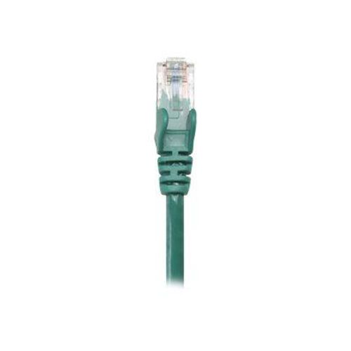 Intellinet Network Patch Cable, Cat5e, 1m, Green, CCA, U/UTP, PVC, RJ45, Gold Plated Contacts, Snagless, Booted, Lifetime Warranty, Polybag - Cordon de raccordement