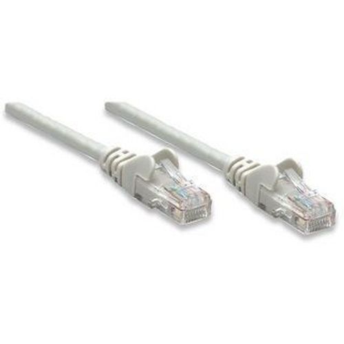 Intellinet Network Patch Cable, Cat5e, 10m, Grey, CCA, U/UTP, PVC, RJ45, Gold Plated Contacts, Snagless, Booted, Lifetime Warranty, Polybag - Cordon de raccordement