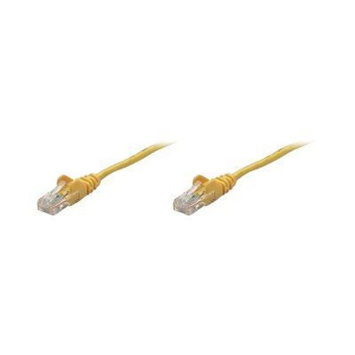 Intellinet Network Patch Cable, Cat5e, 5m, Yellow, CCA, U/UTP, PVC, RJ45, Gold Plated Contacts, Snagless, Booted, Lifetime Warranty, Polybag - Cordon de raccordement