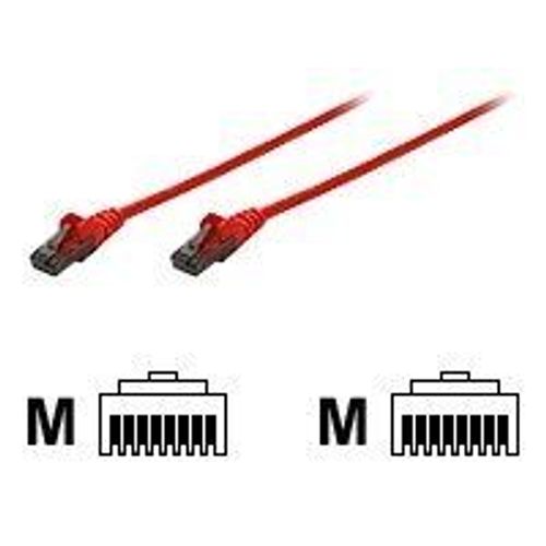 INTELLINET Netzwerkkabel Cat6 U/UTP 1,0m Rot RJ-45