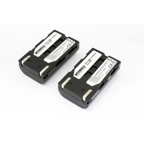 INTENSILO 2 x Li-Ion Batterie 800mAh (7.4V) pour appareil photo, camscope Samsung VP-D361W, VP-D362, VP-D364W, VP-D371 comme SB-LSM80, SB-LSM160.