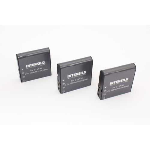 INTENSILO 3x batterie compatible avec Kodak Pixpro AZ362 Astro Zoom, AZ365, AZ421, AZ501 appareil photo APRN (1250mAh, 3,7V, Li-ion)