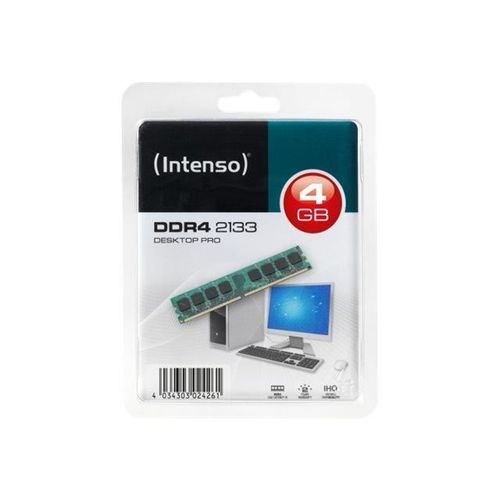 Intenso Desktop Pro DDR4 4 Go DIMM 288 broches 2133 MHz - PC4-17000 CL15 1.2 V mmoire sans tampon non ECC
