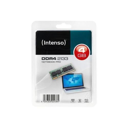 Intenso Notebook Pro DDR4 4 Go SO DIMM 260 broches 2133 MHz - PC4-17000 CL15 1.2 V mmoire sans tampon non ECC