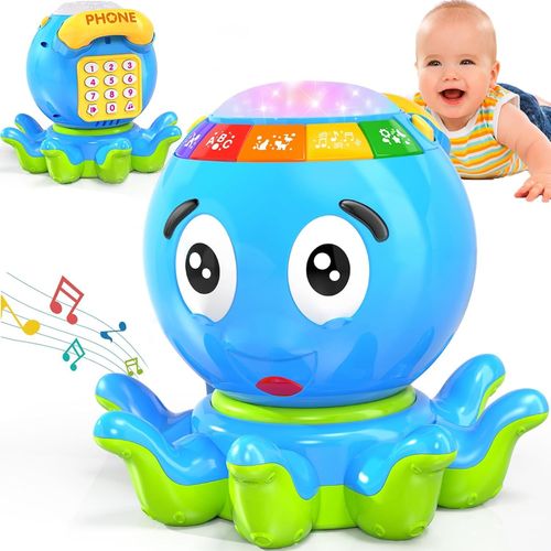 Interactif Musicaux Jouet Bebe 1 An, Jouet Bebe 6 Mois, Rampants Avec Musique Et Lumires, Jouet Enfant Jeux Bebe Jouets D'veil Naissance Cadeau Bebe 6 7 8 9 12 18 Mois 1 2 Ans Garcon Fille.[G915]
