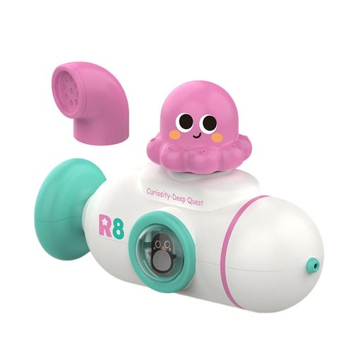 Interactive Octopus Bath Toy With Rotating Periscope Fun Water Sprayer For Toddlers Safe And Smooth Edges Water Toy