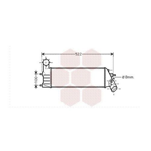Intercooler Pour Fiat Ulysse Version : 2.0 Jtd / 2.2 Jtd De 2002  2006