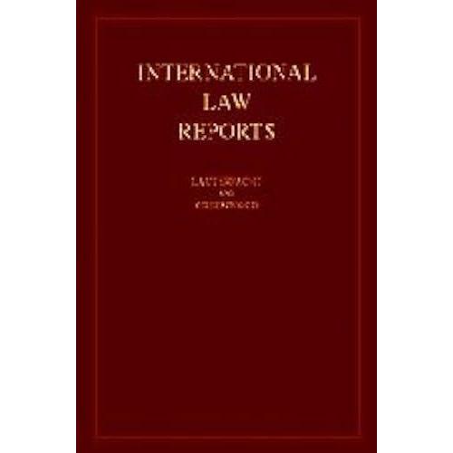 International Law Reports: Consolidated Indexes Volumes 1-35 And 36-125   de M. E. MacGlashan  Format Broch 