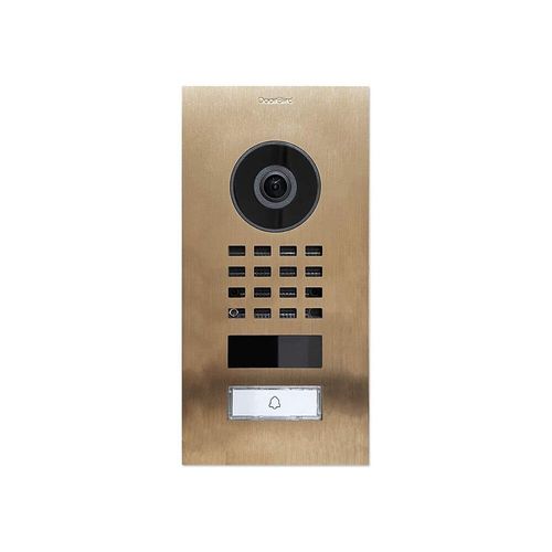 Interphone Vido Ip Doorbird Doorbird Ip Video Trstation D1101v Aufputz 423867437 Wi-Fi Set Complet 1 Foyer Bronze