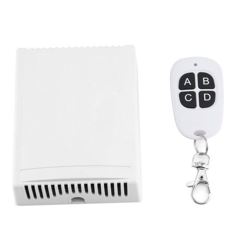 Interrupteur a telecommande sans fil 4 canaux AC 220 V 433 MHz avec module relais et boitier