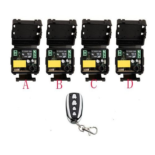 Interrupteur  tlcommande sans fil AC220V 1CH 10A RF, relais pour porte de garage, cran de projection, portes lectriques, lampe