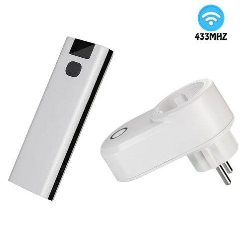 Interrupteur  Tlcommande Sans Fil Prise lectrique Prise Murale Intelligente Ue Et metteur 433mhz 220v 15a Prise Pour Led/Lumire/Lampe - Type 1r 1b-1