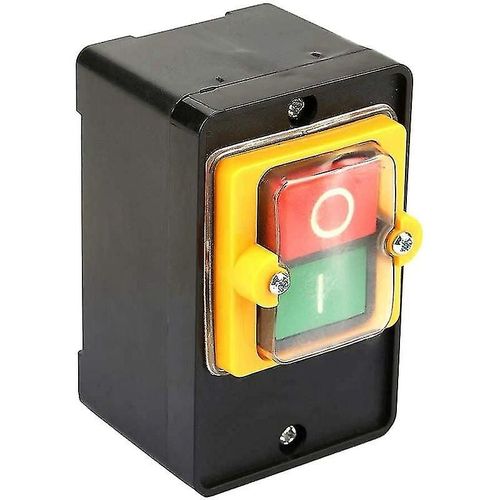 Interrupteur De Bouton Moteur De Dmarrage Et DArrt Interrupteur Ac220v / 380v 10a Bouton Marche / Arrt tanche Deux Boutons Avec Support De Bote  Poussire