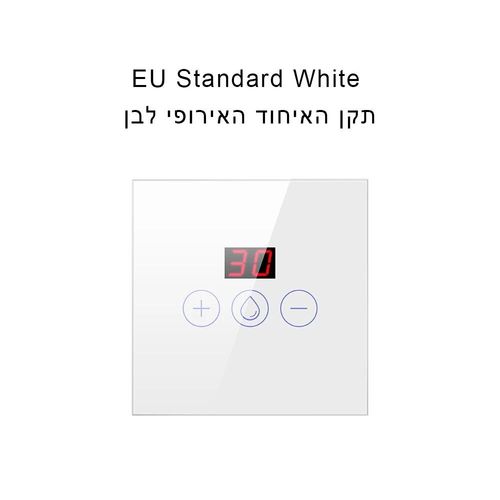 interrupteur de chauffe-eau WiFi,4400W,Standard EU/US,intelligent,contrle par application Tuya Smart Life,fonctionne avec Alexa Google home - Type White EU