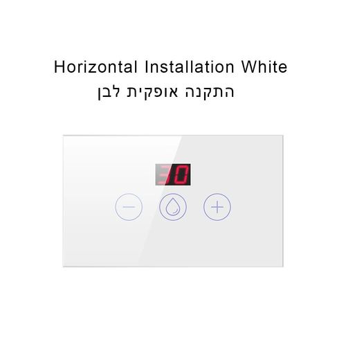 interrupteur de chauffe-eau WiFi,4400W,Standard EU/US,intelligent,contrle par application Tuya Smart Life,fonctionne avec Alexa Google home - Type White Horizontal