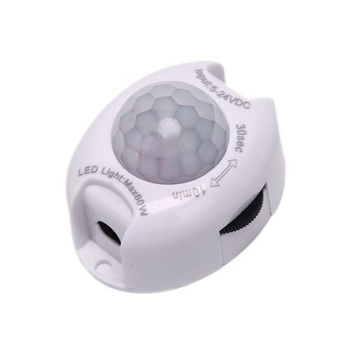 Interrupteur De Lumire  Dtecteur De Mouvement Pir, 5v 24v, Dtecteur De Mouvement Dc, Minuterie Active, Allumage Et Extinction Automatique Pour Bande Led