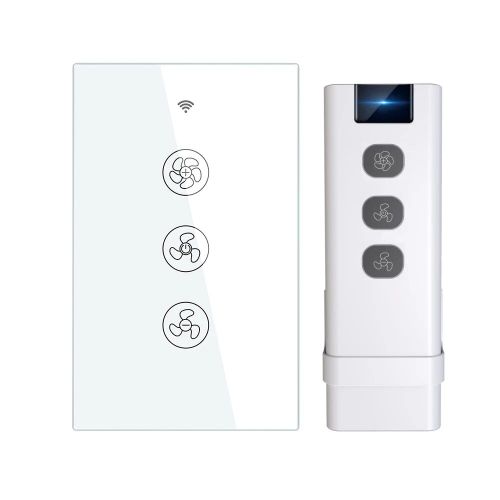 Interrupteur de ventilateur de plafond intelligent,WiFi RF433,application Smart Life/Tuya,commande  2/3 voies,tlcommande sans fil,fonctionne avec Alexa et Google - Type KIT 2