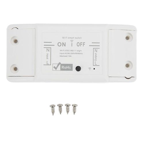 Interrupteur dclairage WiFi intelligent Module de relais sans fil APP Tlcommande AC 90  250V pour ventilateur de plafond lger Appareils mnagers