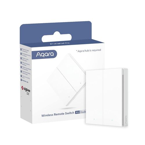 Interrupteur Sans Fil H1, Ncessite Hub, Zigbee 3.0, Tlcommande Configurable  7 Fonctions Sans Installation Pour Domestiques Intelligents, Compatible Avec Apple Homekit, Ifttt[MAT791247]