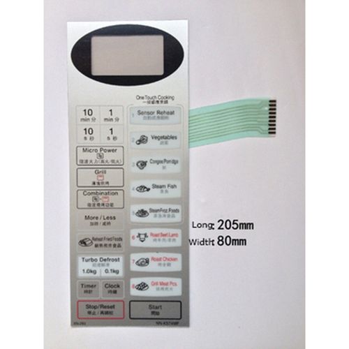 Interrupteur tactile de remplacement pour four  micro ondes, 205x80mm, panneau de commande