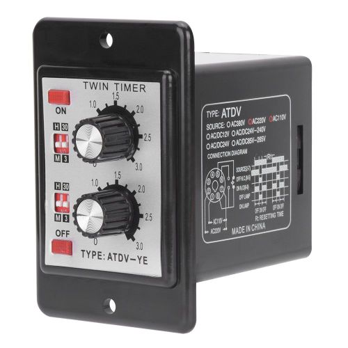 Interrupteur Temporise A Bouton De Commande, Relais Marche/Arret, Relais Temporise Multi-Sections Atdv Ye Ac110v 220v