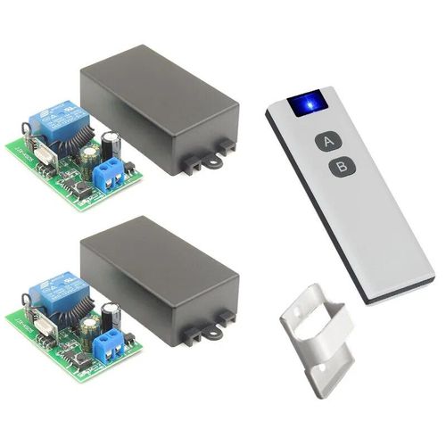 Interrupteurs de lumire  bouton poussoir pour maison intelligente 433Mhz tlcommande sans fil universelle AC 100V 220V rcepteur relais 10amp pour ventilateur Led - Type 2RC 1B