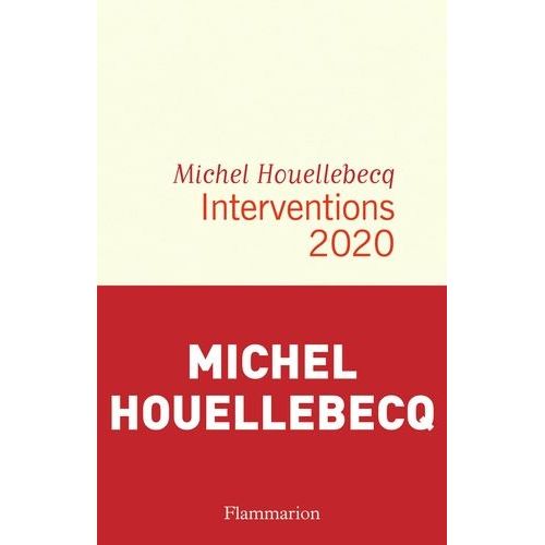 Interventions 2020   de Houellebecq Michel  Format Grand Format 