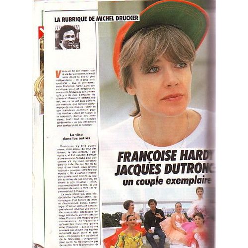Intimite 1927 Candice Patou & Robert Hossein Couv + 2p Francoise Hardy & Jacques Dutronc 2p Marilyn Monroe 2p Karen Grassie & Melissa Sur Anderson La Petite Maison Dans La Prairie 1/2p Montand 1/2p  1927