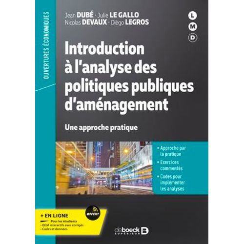 Introduction  L'analyse Des Politiques Publiques D'amnagement  