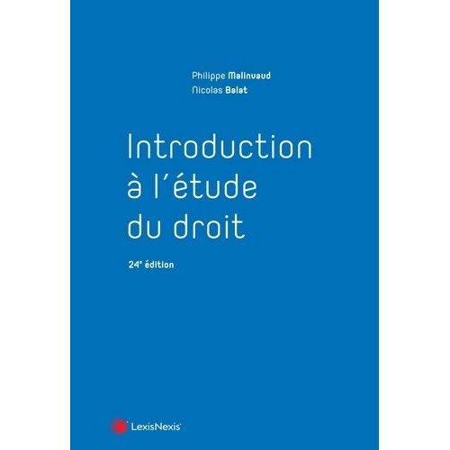 Introduction  L'tude Du Droit    Format Grand Format 