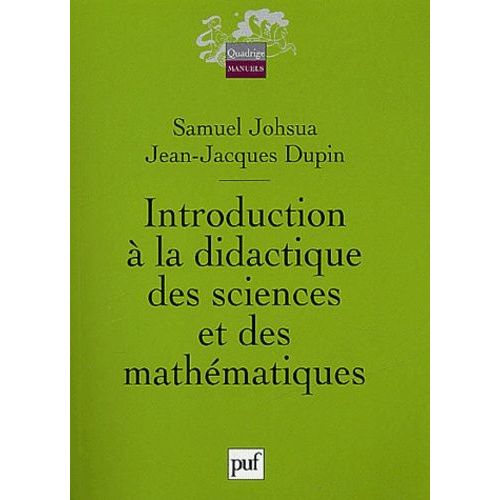 Introduction  La Didactique Des Sciences Et Des Mathmatiques    Format Broch 