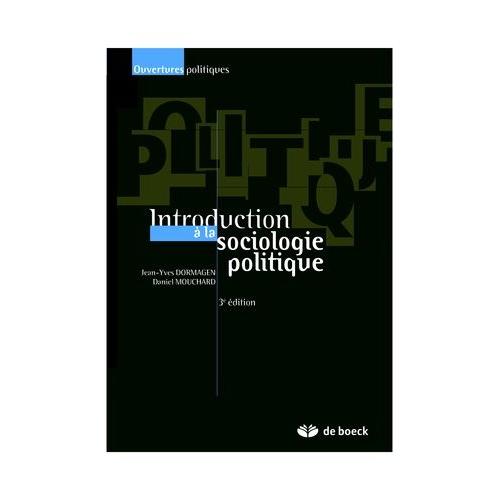 Introduction  La Sociologie Politique   de Dormagen Jean-Yves  Format Poche 