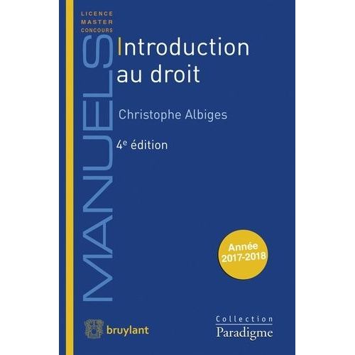 Introduction Au Droit    Format Beau livre 