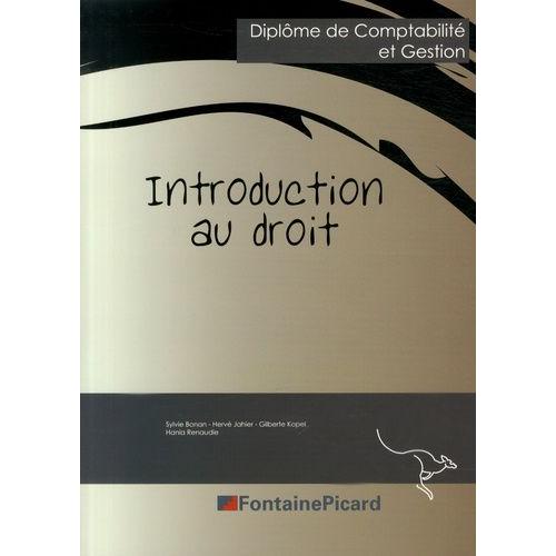 Introduction Au Droit Dcg   de Bonan Sylvie  Format Broch 