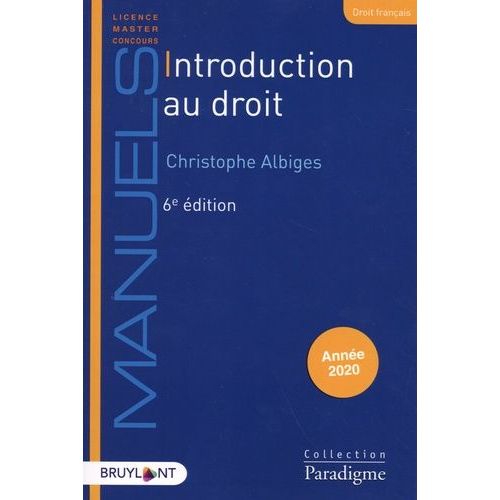 Introduction Au Droit    Format Beau livre 