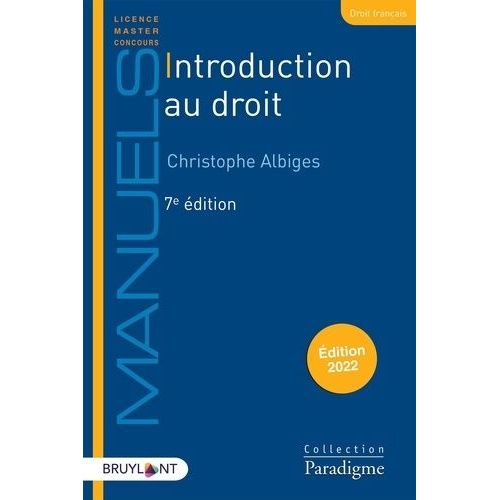 Introduction Au Droit    Format Grand Format 