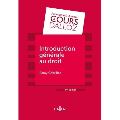 Introduction Gnrale Au Droit    Format Grand Format 