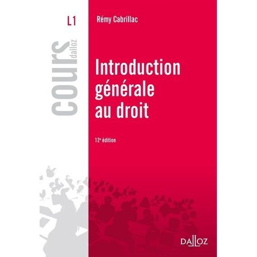 Introduction Gnrale Au Droit    Format Grand Format 