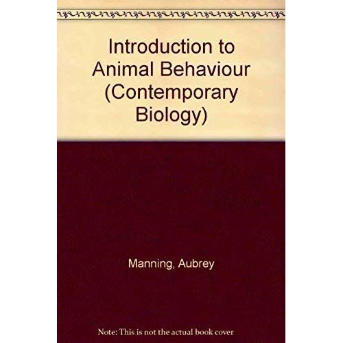 Introduction To Animal Behaviour (contemporary Biology) | Rakuten