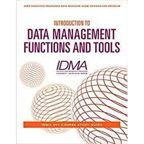 Introduction To Data Management Functions And Tools    Format Broch 
